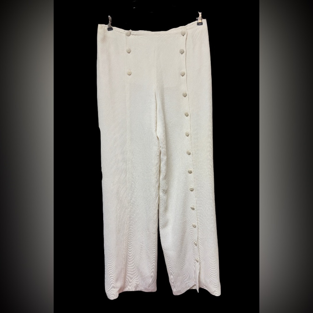Chanel White Wide-Leg Trousers 1997 - Picture 4 of 15